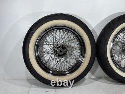 1990 Harley Electra Glide Touring Front Rear Wheel Rim Tire Spoked MT90B16 16