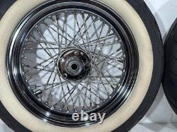 1990 Harley Electra Glide Touring Front Rear Wheel Rim Tire Spoked MT90B16 16