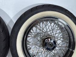 1990 Harley Electra Glide Touring Front Rear Wheel Rim Tire Spoked MT90B16 16