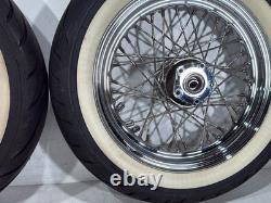 1990 Harley Electra Glide Touring Front Rear Wheel Rim Tire Spoked MT90B16 16
