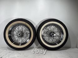 1990 Harley Electra Glide Touring Front Rear Wheel Rim Tire Spoked MT90B16 16
