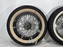 1990 Harley Electra Glide Touring Front Rear Wheel Rim Tire Spoked MT90B16 16
