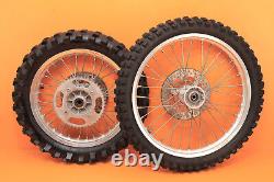 1993 89-01 RM80 RM 80 OEM Front Rear Wheel Set Hub Rim Center Spokes Tire 14/17