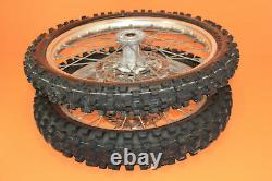 1998 94-98 KX125 KX 125 OEM Front Rear Wheel Set Hub Rim Spokes Center Tire
