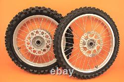 1998 97-99 CR250R CR250 OEM Front Rear Wheel Set Hub Rim Spokes Center Tire