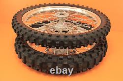 1998 97-99 CR250R CR250 OEM Front Rear Wheel Set Hub Rim Spokes Center Tire