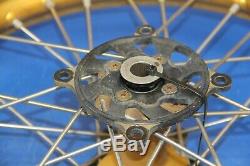 1998 97-99 CR250R Front Rear Wheel Hub Excel Spokes Rims Takasago 21/19 Gold