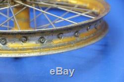 1998 97-99 CR250R Front Rear Wheel Hub Excel Spokes Rims Takasago 21/19 Gold