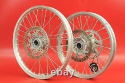 1999 2008 Yamaha YZ125 YZ 125 Front Rear Wheel Rim Hub Spoke Set NICE LOW HOUR
