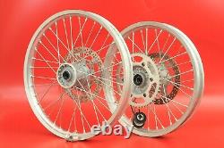1999 2008 Yamaha YZ125 YZ 125 Front Rear Wheel Rim Hub Spoke Set NICE LOW HOUR
