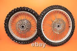 1999 96-00 RM125 RM 125 OEM Front Rear Wheel Set Hub Rim Spokes Center Tires