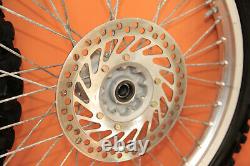 1999 97-99 CR250R CR250 Front Rear Wheel Set Hub Rim Spokes Tire Center Rotor