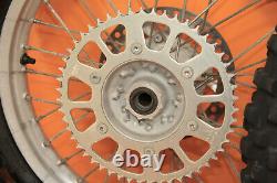 1999 97-99 CR250R CR250 Front Rear Wheel Set Hub Rim Spokes Tire Center Rotor