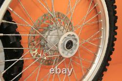 1999 97-99 CR250R CR250 Front Rear Wheel Set Hub Rim Spokes Tire Center Rotor