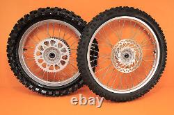 1999 98-99 CR125R CR125 OEM Front Rear Wheel Set Hub Rim Spokes Center Tire