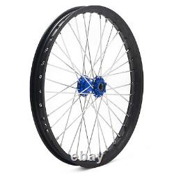 19 & 16 Spoke Front Rear Wheels Black Rims Blue Hubs Set for Talaria Sting 2022