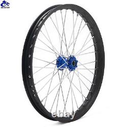 19 & 16 Spoke Front Rear Wheels Blue Hubs Black Rims Set for Talaria Sting XXX