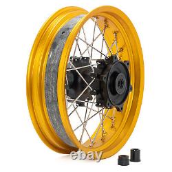 19 3 & 17 4.25 Front Rear Spoke Wheel For BMW G310 GS Gold Rim Black Hub Set