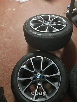 19 Bmw Wheels And Tires Style 449 X5 X6 F15 F16 E70 E71 Black Spoke