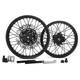 19''x17'' Front Rear Spoke Wheels Black Rims Disc Set For Honda Cb400x Cb 400 X