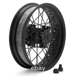 19''x17'' Front Rear Spoke Wheels Black Rims Disc set for Honda CB400X CB 400 X