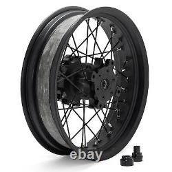 19''x17'' Front Rear Spoke Wheels Black Rims Disc set for Honda CB400X CB 400 X