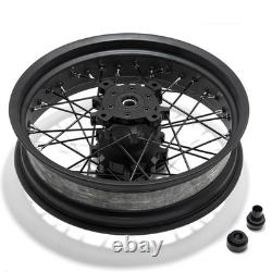 19''x17'' Front Rear Spoke Wheels Black Rims Disc set for Honda CB400X CB 400 X