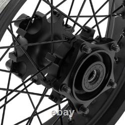 19''x17'' Front Rear Spoke Wheels Black Rims Disc set for Honda CB400X CB 400 X