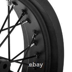 19''x17'' Front Rear Spoke Wheels Black Rims Disc set for Honda CB400X CB 400 X