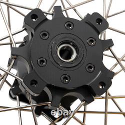 19''x17'' Front Rear Wheels Gold Rims Black Hub Spokes Disc set for Honda CB400X