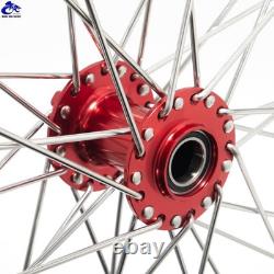 19x1.4 & 16x1.85 Spoked CNC Front Rear Wheels Rims Hubs For Talaria Sting / XXX