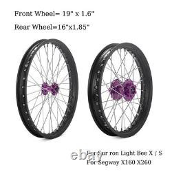 19x1.6/16x1.85 Front Rear Spoke Wheels Rims Hubs For Sur Ron Light Bee X LBX