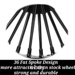 19x2.5 17x4.5 Fat Spoke Wheels for Harley Dyna Street Bob Softail Fatboy 08-17