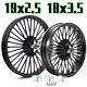 19x2.5 18x3.5 Fat Spoke Wheels Rims For Harley Softail Heritage Classic Deluxe