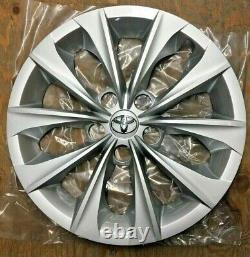 1X 16 10-Spoke Silver Hubcap Wheelcover Fits Toyota CAMRY 2015 2016 2017