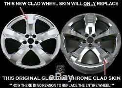 1 New 2011-2014 Dodge Charger Challenger 20 Chrome Clad Wheel Skins Rim Covers