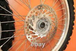 2000 00-01 CR250R CR250 Factory Front Rear Wheel Set Hub Rim Spokes Center Tire