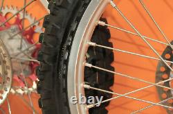 2000 00-01 CR250R CR250 Factory Front Rear Wheel Set Hub Rim Spokes Center Tire