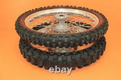 2000 00-01 CR250R CR250 Factory Front Rear Wheel Set Hub Rim Spokes Center Tire