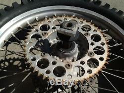 2000 00 YZ125 YZ250 Excel Front Rear Wheel Complete Hub Rim Spokes Rotors Wheels