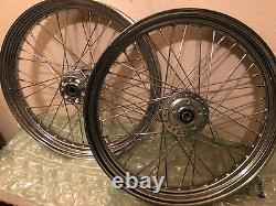 2000-2004 Harley CAFE RACER Sportster 23 x 3 40 SPOKE WHEEL SET FRONT AND REAR