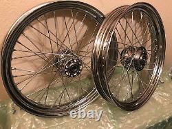 2000-2004 Harley CAFE RACER Sportster 23 x 3 40 SPOKE WHEEL SET FRONT AND REAR