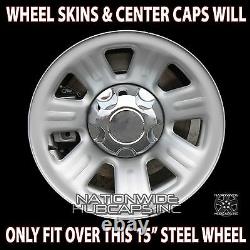 2000-2011 Ranger 15 Chrome Wheel Skins Hub Caps 7 Spoke Full Covers and Centers