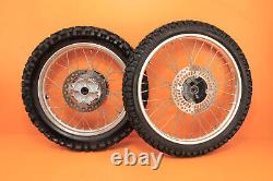 2000 96-04 XR400R XR400 OEM Front / Rear Wheel Set Hub Rim Spokes Tire Center