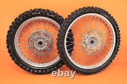 2001 01-08 RM250 RM 250 OEM Front Rear Wheel Set Hub Rim Spokes Tire Center
