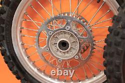 2001 01-08 RM250 RM 250 OEM Front Rear Wheel Set Hub Rim Spokes Tire Center