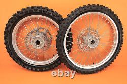 2001 01-08 RM250 RM 250 OEM Front Rear Wheel Set Hub Rim Spokes Tire Center