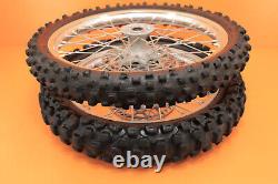 2001 01-08 RM250 RM 250 OEM Front Rear Wheel Set Hub Rim Spokes Tire Center