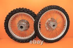 2001 01 WR250F WR 250F OEM 21/18 Front Rear Wheel Set Hub Rim Spoke Tire Center