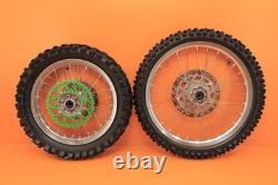 2001-2015 KX85 KX 85 OEM Front Rear Wheel Set Hub Rim Spoke Tire Center 17/14